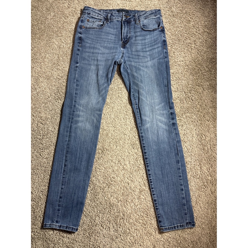 Aeropostale Super Skinny Mens Jeans 32x32 Medium Wash Stretch Denim